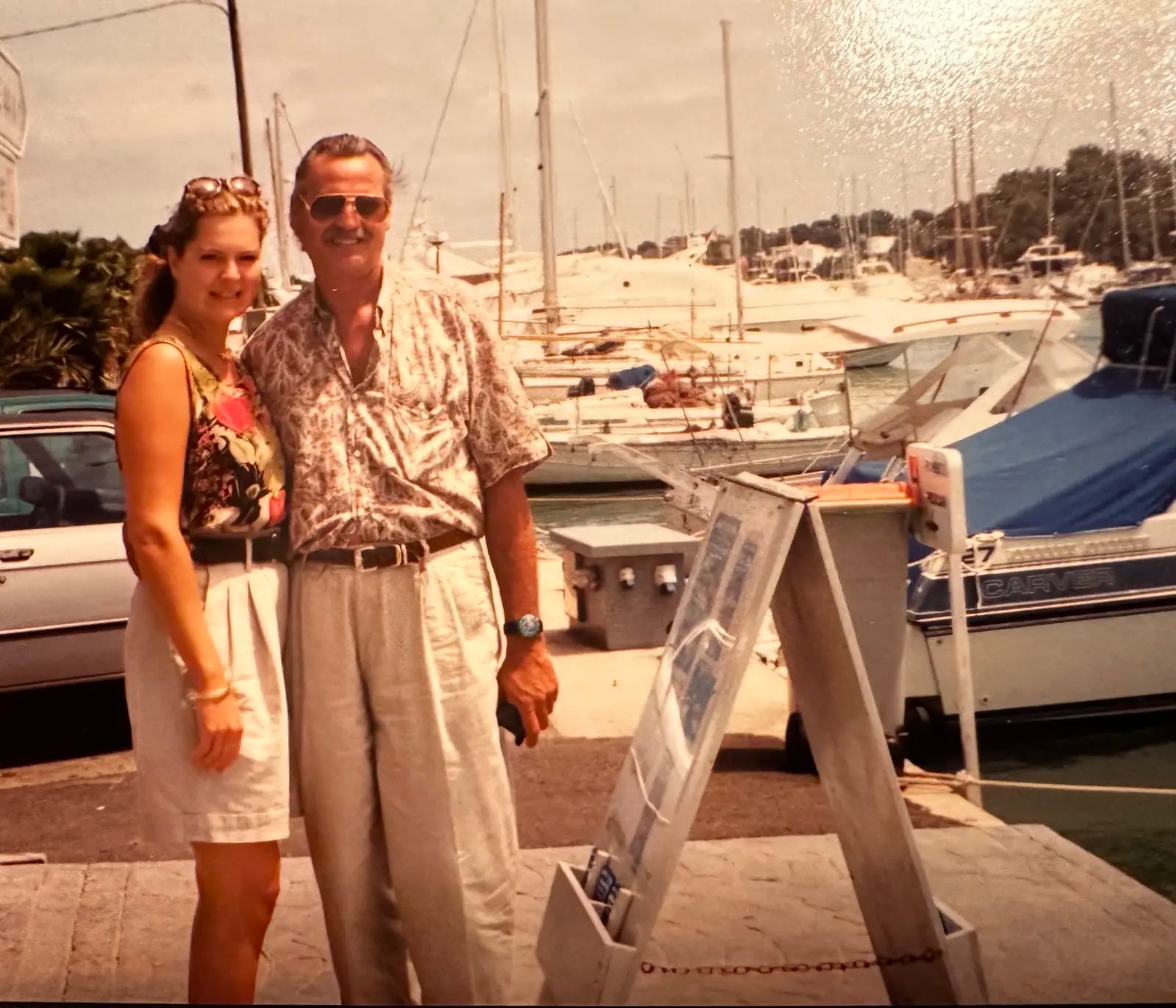 Maren and her husband Manuel, from the private album. 1996.