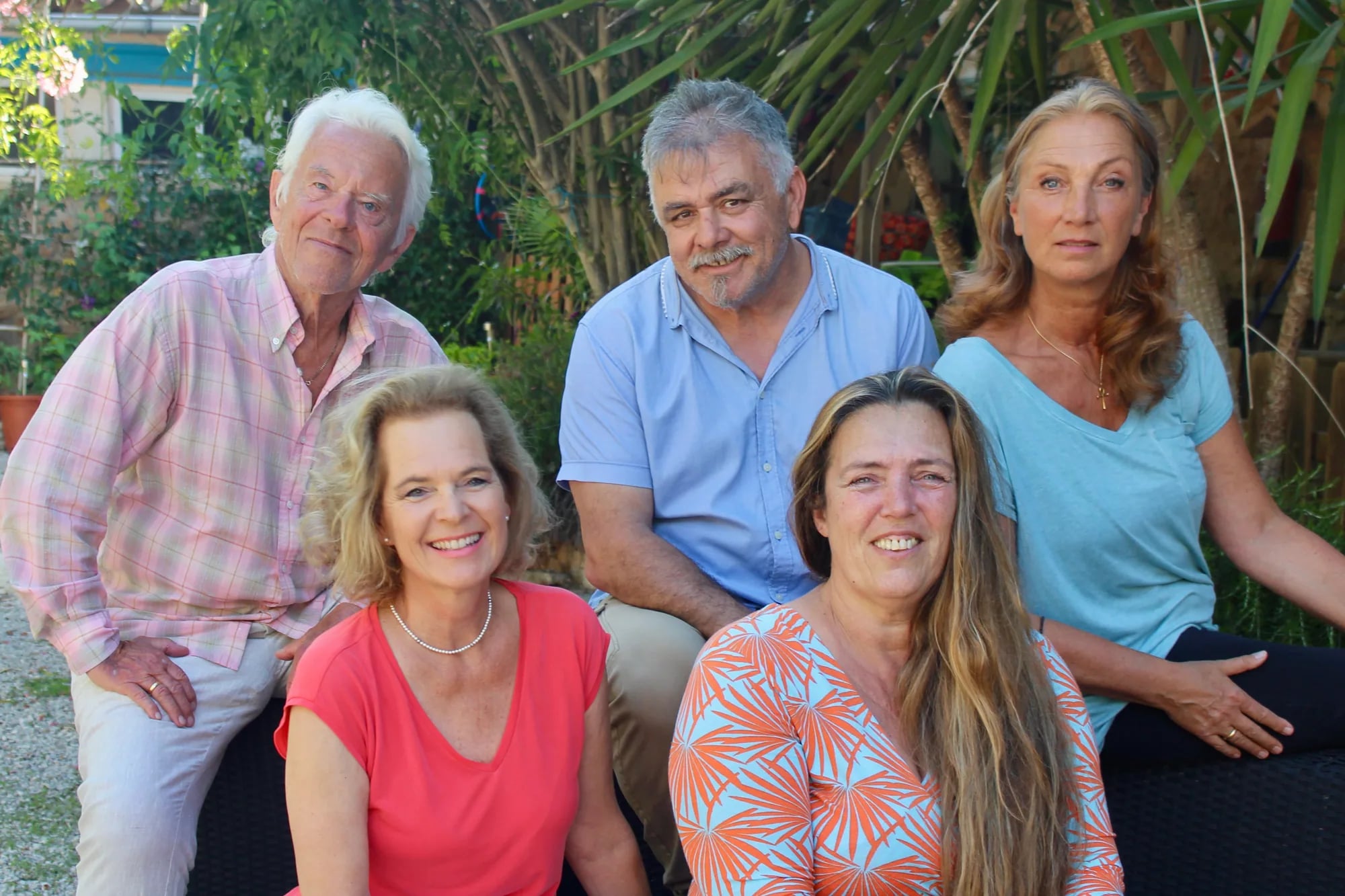 El equipo de Alma Balear: Nathalie, Maren, Toni, Jutta y Jochen — foto de grupo